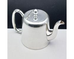 Cute Small 1/2 Pint Hotel Ware Tea Pot - Antique Silver Plated Sheffield (#59733)
