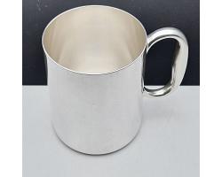 Gleaming One Pint Silver Plated Beer Mug Tankard - Vintage - Sheffield (#59754)