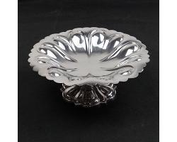 Antique Silver Plated Tazza / Fruit Bowl - Walker & Hall (#59886)