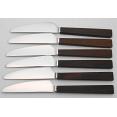 Triennale By Bertel Gardberg For Fiskars - Set Of 6 Knives - Wood Handles (#56670) 3