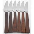 Triennale By Bertel Gardberg For Fiskars - Set Of 6 Knives - Wood Handles (#56670) 4