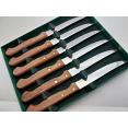Vintage Boxed Steak Knife Set - Wooden Handled Cutlery - Steel (#57981) 2