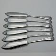 Set Of 6 Fish Knives - Firth Staybrite Stainless Steel - Old English - Vintage 1 (#58786) 2