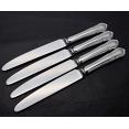 Dubarry Pattern - 4x Silver Plated Handle Dessert Side Knives Cutlery (#59218) 2