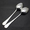 Pair Of Old English Pattern Tablespoons - Silver Plated - Dixon - Antique (#59423) 2