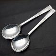 Smith Seymour Rose Garden 2x Soup Spoons - Silver Plated - Vintage (#59480) 4