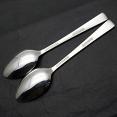 Smith Seymour Rose Garden 2x Dessert Spoons - Silver Plated - Vintage (#59481) 2