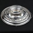 Antique Swing Handled Cake Basket Bowl - Silver Plated (#59523) 4