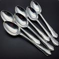 Dubarry Pattern - Set 6x Dessert Spoons - Epns A1 Sheffield Silver Plated (#59590) 4