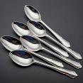 Dubarry Pattern - Set 6x Tea Spoons - Epns A1 Sheffield Silver Plated (#59591) 4