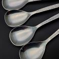 Viners Studio Set Of 4 Tea Spoons - Gerald Benney - Vintage (#59606) 2