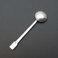 Sterling Silver Small Deco Style Salt Spoon - Birmingham 1943 (#59648) 3
