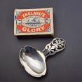 Ornate Caddy Spoon - Silver Plated - Antique (#59659) 2