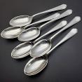 Walker & Hall St James Set Of 6 Dessert Spoons - Silver Plated 1957 - Vintage (#59701) 4