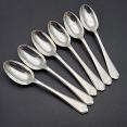 Walker & Hall St James Set Of 6 Tea Spoons #2 - Silver Plated 1957 - Vintage (#59704) 4