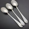 Walker & Hall St James Set Of 3 Table Spoons - Silver Plated 1957 - Vintage (#59705) 2