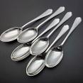 Walker & Hall St James Set Of 6 Dessert Spoons - Silver Plated - Vintage (#59710) 4