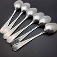Walker & Hall St James Set Of 6 Dessert Spoons #2  - Silver Plated - Vintage (#59711) 2