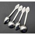Vintage Malaysian Silver Salt & Mustard Spoons (#59818) 2
