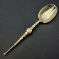 Sterling Silver Gilt Anointing Spoon - Sheffield 1936 - Vintage (#59819) 4