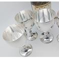 4x Good Silver Plated Wine Goblets - Mappin & Webb - Vintage (#59873) 2