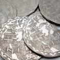 Set Of 6 Willow Pattern Chased Dinner Table Place Mats Silver Plated Vintage (#59900) 2