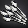 Dubarry Pattern - Set Of 6 Dessert Spoons - Silver Plated Walker & Hall Vintage (#59922) 4