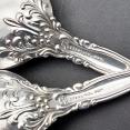 Knowle Sterling Silver Pair Of Angelo Pattern Dessert Spoons Antique (#60062) 3
