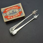 Sterling Silver Small Claw Nip Onslow Sugar Tongs Sheffield 1916 Antique (#59779) 2