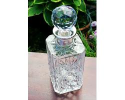 Sterling Silver & Crystal Glass Decanter - London 1999 (#57182)