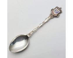 Sterling Silver Enamel Fort William Souvenir Spoon Exquisite 1971 Vintage (#58424)