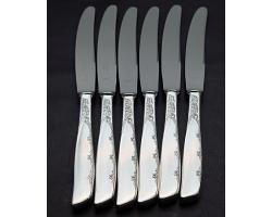 Smith Seymour New Elizabethan Dinner Knives - Silver Plated Handles - Vintage (#58540)