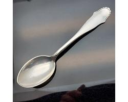 Good Danish Solid Silver Dessert / Childs Spoon 1931 - Vintage (#59307)