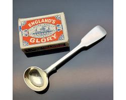 Fiddle Pattern Salt Spoon - Chawner - London 1853 - Antique (#59314)