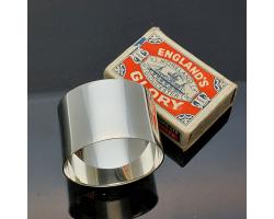 Sterling Silver 32g Napkin Ring - No Initials - Birmingham 1924 - Antique (#59342)