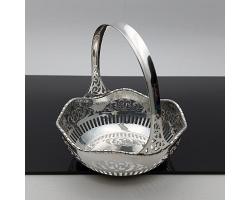 Lovely 835 Standard Silver Bon-bon Basket - German - Antique (#59400)