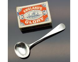 Sterling Silver Salt Spoon Initial 'y' - Joseph Hicks Exeter C. 1797 Georgian (#59460)