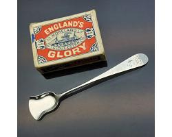 Hester Bateman Sterling Silver Salt Shovel Spoon - 1789 - Georgian Antique (#59467)