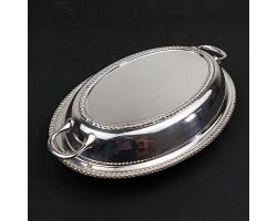 Silver Plated Entrée Serving Dish - Barker Bros - Vintage (#59521)
