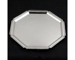 Silver Plated Drinks Tray - Antique - Sheffield (#59541)