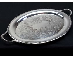 Lovely 3 Piece Silver Plated Tea Service Set - Nouveau Style -antique (#59553)