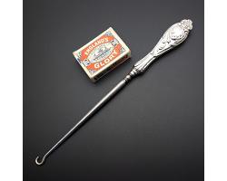 Sterling Silver Handled Button Hook - Chester 1902 Antique (#59650)