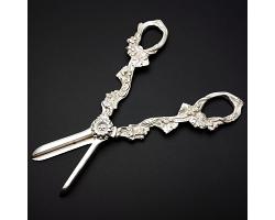 Grape Scissors / Shears - Vine Design - Mappin & Webb Silver Plated Vintage (#59687)