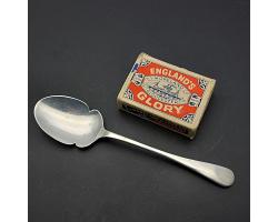 Sterling Silver Jam Preserve Spoon - Birmingham 1917 - Old English Pattern (#59805)