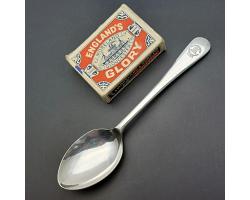 268 Warwickshire Medium Regiment Rata Silver Plated Tea Spoon - Vintage (#59855)