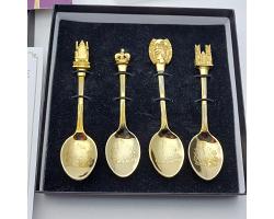 Gold Plated Queens Diamond Jubilee Boxed Souvenir Spoons 2012 (#59918)
