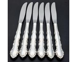 Oneida Community Flirtation Set Of 6x 21.5cm Knives - Vintage Cutlery (#59942)