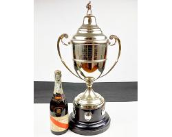 Huge Silver Plated Trophy Cup On Stand - Skittles (#59982)