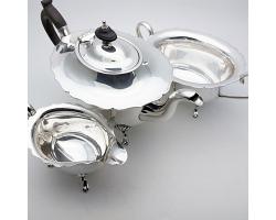 Joseph Rodgers 3 Piece Silver Plated Tea Service Set - Antique (#60036)