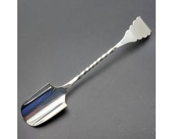 Antique Silver Plated Stilton Cheese Scoop - Gleaming - Sheffield (#60048)